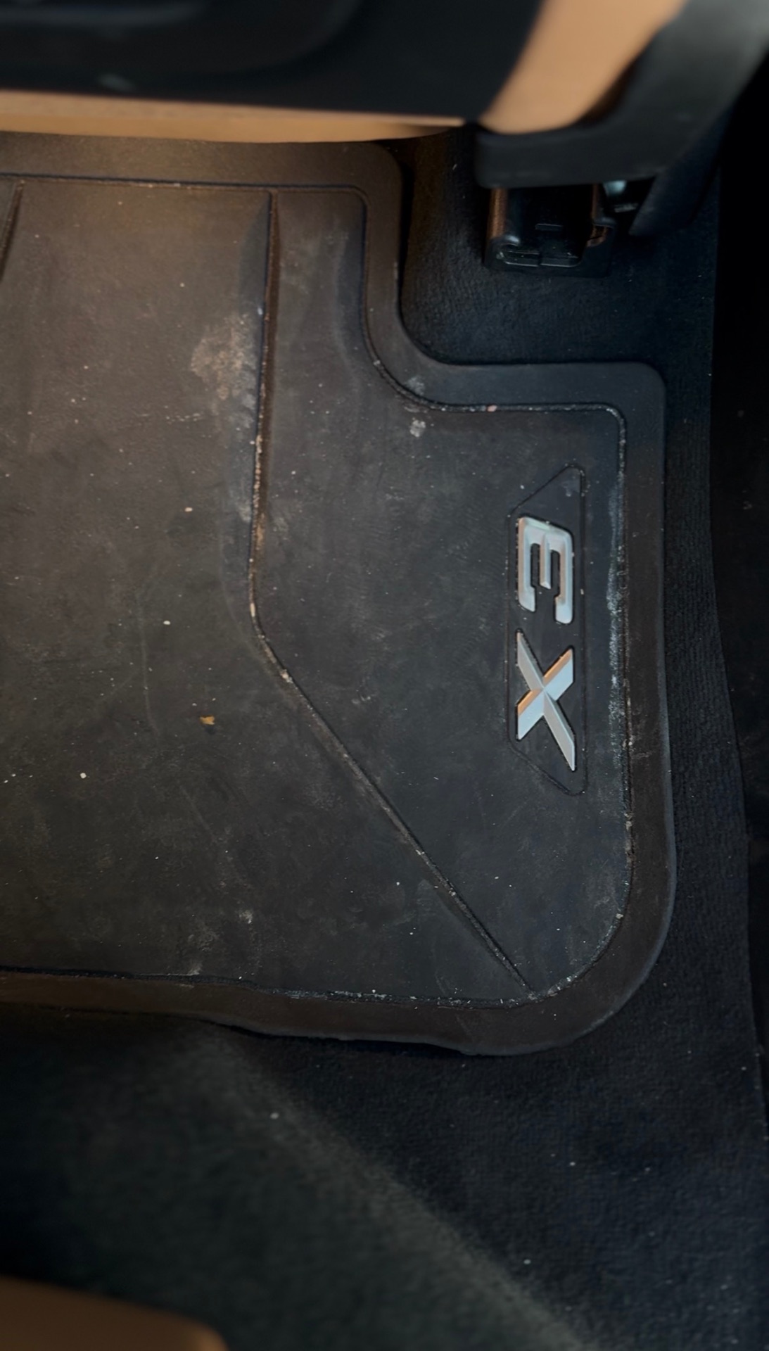 Rear Floor Mat Detail before