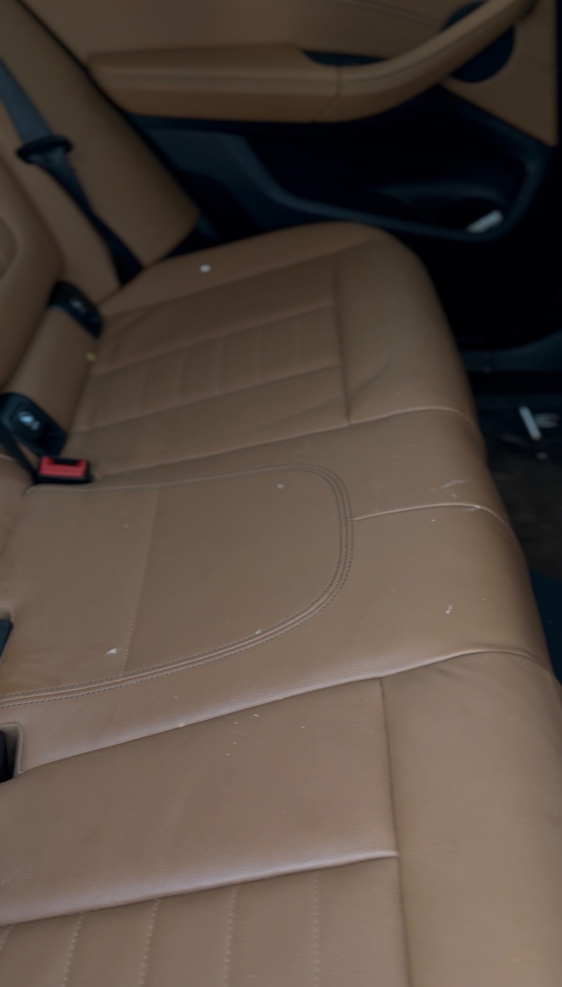 Leather Seat Restoration before